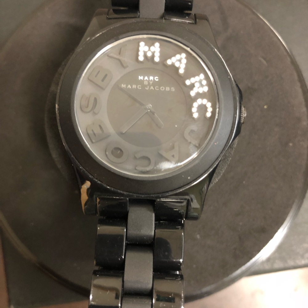 Marc Jacobs black ceramic watch